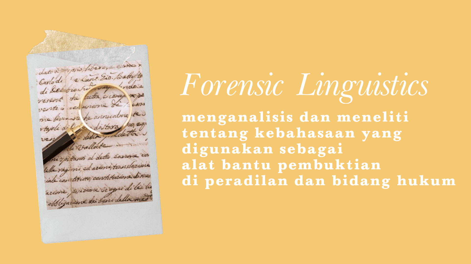 apa itu forensik linguistik