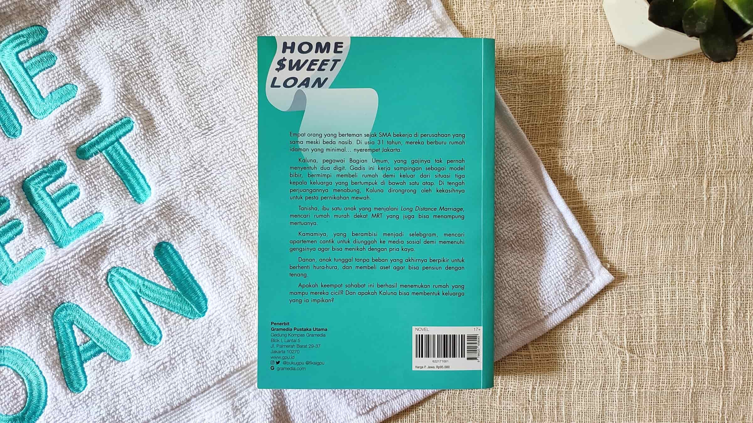 sampul belakang sampul depan novel home sweet loan oleh almira bastari